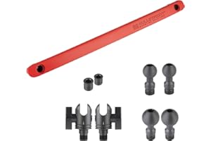 Bulletpoint Mounting Solutions Metal Grab Bar Insert Replacement with 2 Mounting Points Compatible with 2011-2018 Jeep Wrangler JK (Red)