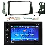 Lanzar SDN65BT 6.5'' Inch LCD Bluetooth MP4 Player Receiver Bundle Combo With Metra 2-Din installation Dash Kit + Wiring Radio Harness & Wireless Handset For 2003-08 Toyota Corola Car Vehicles
