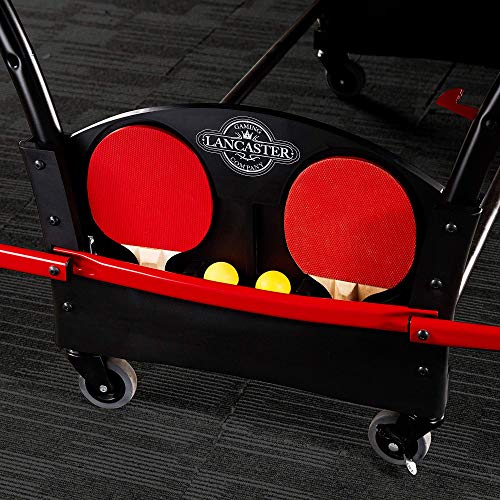 Lancaster 2 Piece Tournament Indoor Folding Table Tennis Ping Pong Game Table