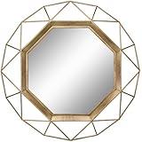 Stonebriar Gold Geometric Wall Mirror, 30 x 30