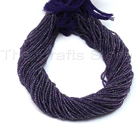 AAA +++ 1 Strand 2mm-2.5mm Amethyst Micro Faceted Beads Stone Facet Tiny Rondelles 13 inch Strands # Gs0019