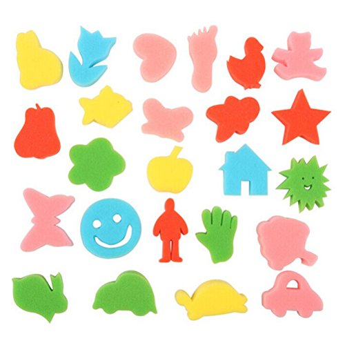 Tinksky sponge painting 24pcs watercolor sponge shapes …