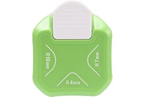 HAUSTGO 3 in 1 Corner Rounder Punch, 4mm, 7mm, 10mm 3 Way Corner Cutter Rounder for Paper Crafts, Flash Cards, DIY Projects, Junk Journals, Photo Cards, Business Cards, and Scrapbooking