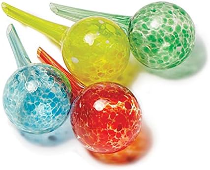 MTR Outdoor Products Set of 4 Colorful Mini Watering Plant Globes