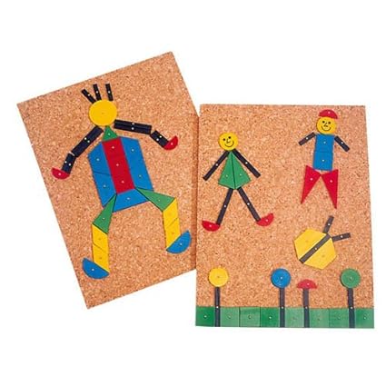 Korkplatten, 30 x 22,5 x 1 cm, 5 Stk. - für Hammerspiel Hämmerchen Spiel Nagelspiel