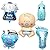 PcsPce - Baby Boy Birthday Balloon For Party Decorations Set of 5 (Foil Blue Color)