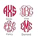 3 Letter Monogram Decal for Your 30oz or 20oz Tumbler - Lilly Inspired Patterned Vinyl - 3