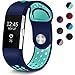 Maledan Replacement Sport Bands with Air Holes Compatible for Fitbit Charge 2, Blue/Teal, Small