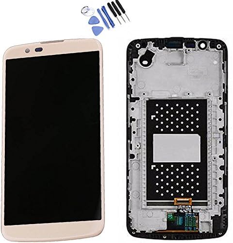 NUMKUN For LG K10 Series K10 K420N K410 K430ds K428 MS428 K428SG Touch Digitizer LCD Screen Display Frame (Gold)