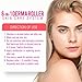 Derma Roller Kit for Face Body Skincare - 6 in 1 Cosmetic Needling Set for Hair Regrowth Beard Growth - Professional Micro Needling - Microdermabrasion for Men Women