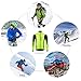 OUTON Men's Cycling Jacket Windproof Breathable Lightweight Reflective Warm Thermal Water-Resistant MTB Mountain Bike Jacket (Green, L)