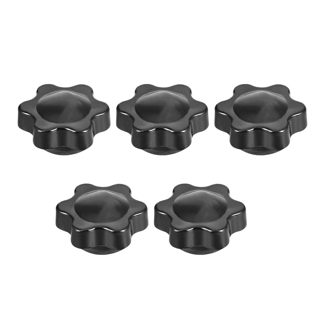 Uxcell Clamping Handle Screw Knobs Handle Star Knob M6 x 7mm Female Thread 5pcs