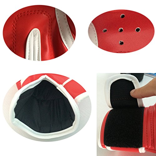 Dtown Kids Boxing Gloves,Red Thai Boxing Gloves MMA Sparring Gloves Cross Training Gloves 4oz Red Boxing Gloves