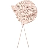 Vivobiniya Toddler Girl Lovely Flounce Knit Hats Baby Bonnets Newborn Baby Hats 0-8y