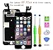 Screen Replacement Compatible with iPhone 6s Full Assembly - LCD 3D Touch Display Digitizer with Sensors and Front Camera, Fit Compatible with iPhone 6s (Black, 5.5)