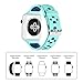 UMTELE Soft Silicone Replacement Band Sport Strap with Ventilation Holes for Apple Watch Nike+, Series 2, Series 1, Sport, Edition, Teal/Blue