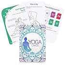 63 Card Yoga Exercise Deck - 45 Poses, Customizable Workouts, Meditation and Breathing Cards by Crown Sporting Goods