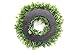 Realistic Artificial Indoor-Outdoor Greenery Mini Wreath 13 Inch Boxwood Green Wreaths for Front Door or Wall - Hanging Farmhouse Decor by Naturally Home Accents