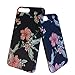 Noctilucent Floral Pattern, Amesica for iPhone 7 Case, iPhone 8 Case, [Perfect Fit], Flex Hybrid PC Material Protective Case Cover for Apple iPhone 7 / iPhone 8 - (4.7 inch)