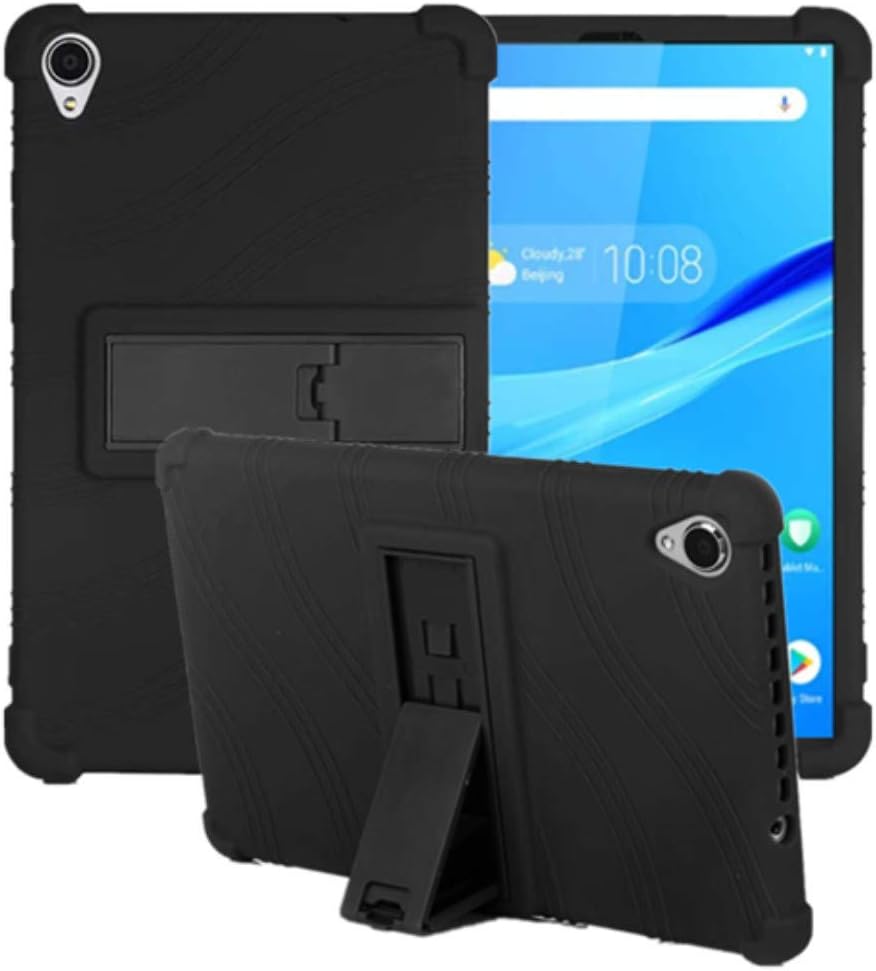 Case for Lenovo Tab M8 3rd Gen TB-8506F ,Soft Silicone Stand Cover for Lenovo 8.0 Inch Tab M8 Gen 3 2022/Tab M8 HD LTE 2021/ Tab M8 HD/Smart Tab M8/Tab M8 FHD 2019 TB-8705F (Black)