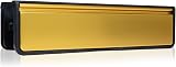 Xfort MailPlate Luxe 12in Satin Brass Letterbox by UAP for 20-40mm Doors
