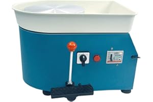 A.B Crew Pottery Wheel Pottery Forming Machine 25CM 350W Electric Pottery Wheel with Foot Pedal DIY Clay Tool Ceramic Machine