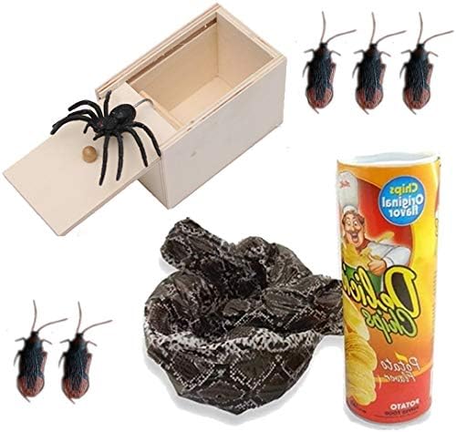 Utst 面白グッズ 笑えるプレゼント ビックリ箱 おもちゃセット ゴキブリ5匹付き