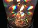 Firefly Crystal Prism Lantern with 1/2-Ounce Refillable Glass Tealight Candle