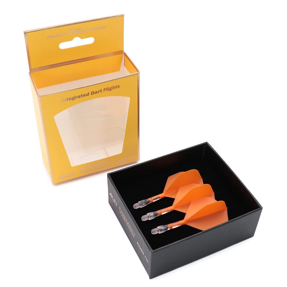 CUESOUL ROST T19 Integrated Dart Shaft and Flight Big Standard Shape,Set of 3