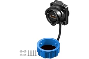 CNLINKO YM-24 HDMI Connectors IP68 Waterproof Panel Mount Receptacles Socket for Audio & Video Equipment Connections