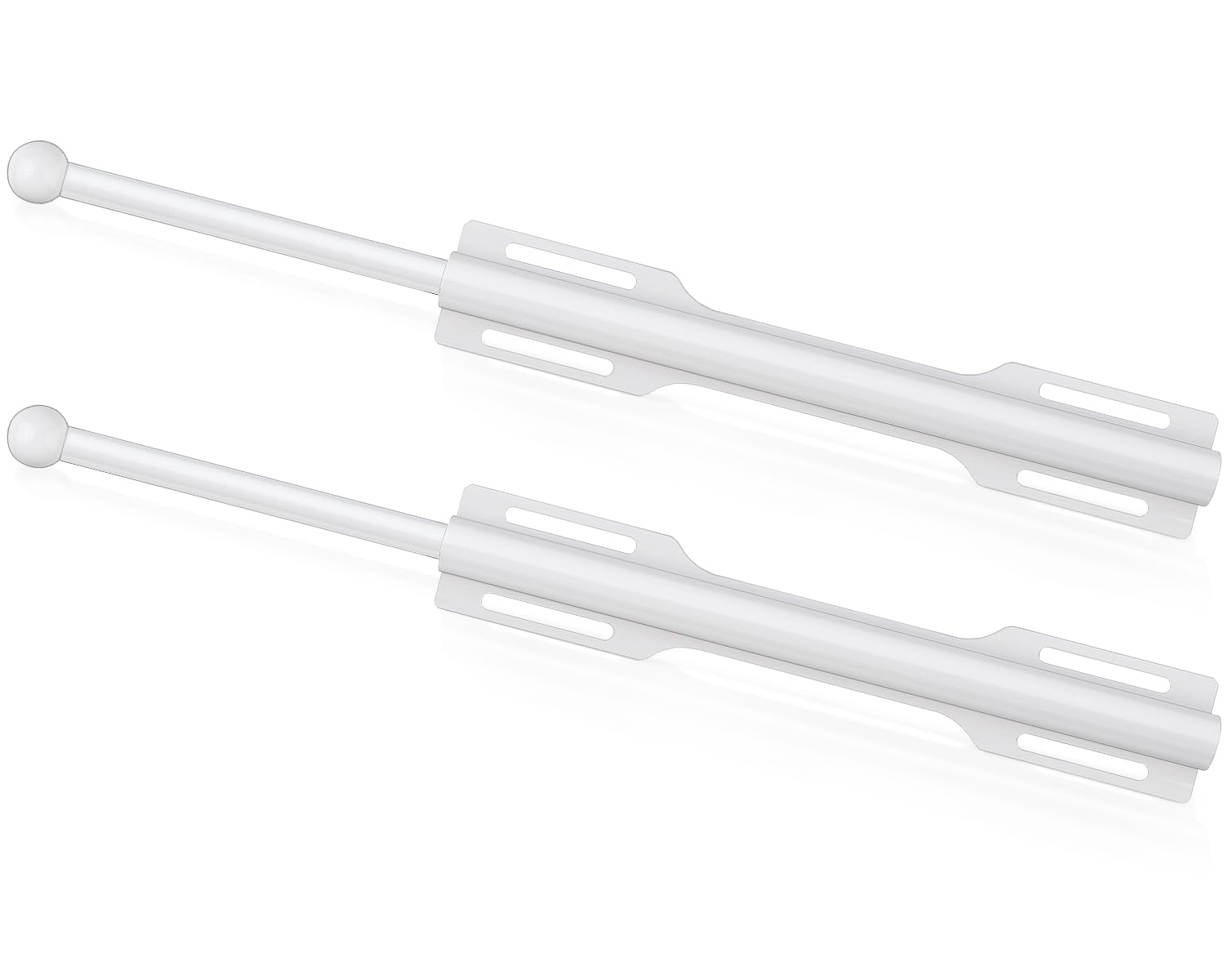 Photo 1 of FIRJOY 12" Valet Rod for Closet Pull Out (2 Pack, White)