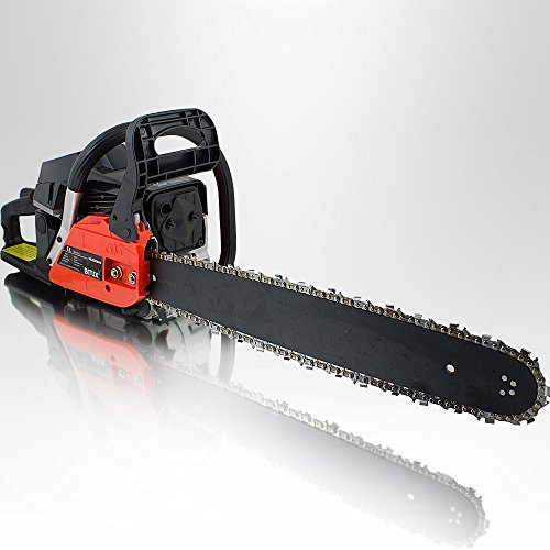 BITUXX Benzin Kettensäge 50cm Säge Motorsäge Motorkettensäge 58ccm 3,6PS XXL-SET inkl. 18" / 20" Kette Schwert und Transporttasche – Bild 4
