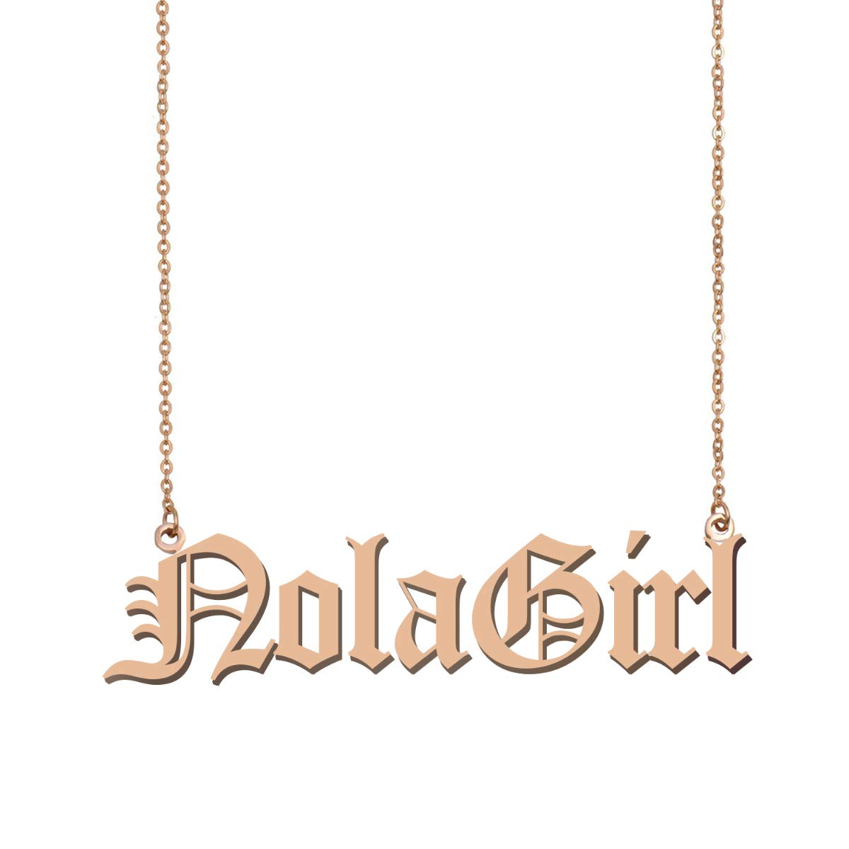 Unique Initial Name Necklace for Wife NolaGirl Best