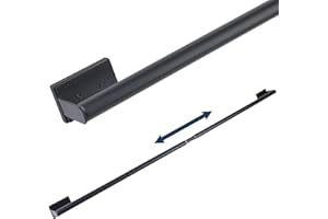 16.6-42.9 Inches Adjustable Magnetic Curtain Rod for Metal Door, 2 Sizes in 1 Extend from 16.6-29.6 inches or 32-42.9 inches,