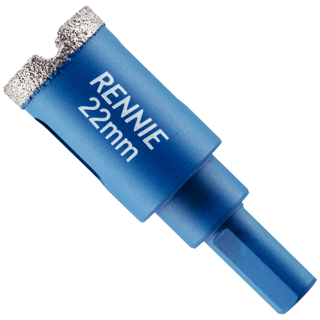 22mm Diamond Hole Saw Drill Bit with Tri Shank for Porcelain Tiles Ceramic Slate Stone Granite Marble Glass. Diamond Core Holesaw/Hole Cutter โ image 1