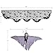 OTBBA Halloween Decorations, Spiderweb Fireplace Mantle Scarf Black Lace Cobweb Cover 20