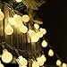 Yesee String Lights Battery Operated Outdoor Fairy Lights 33ft 80 LEDs Globe String Lights for Halloween, Christmas, Wedding, Bedroom, Patio and Party (Warm White) [Without Remote]