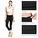 baleaf Women's Capri Leggings Yoga Capri Pants High Waisted Workout Casual Capris Inner Pocket Black S