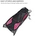 ANGGO Short Dive Fins for Swimming Snorkeling and Diving (Rose Red, Small)