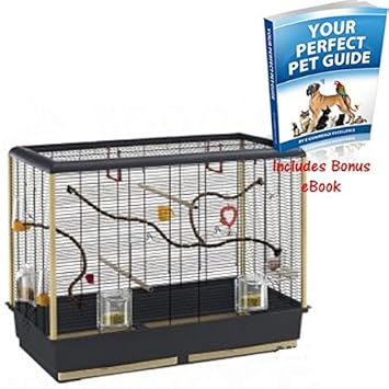 Ferplast Belle Grande Cage à Oiseaux Avec Accessoires Aux