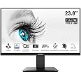 MSI PRO MP2412, 24", 1920 x 1080 (FHD), FreeSync, 100Hz, TUV Certified Eyesight Protection, 1ms, VGA, HDMI, Black