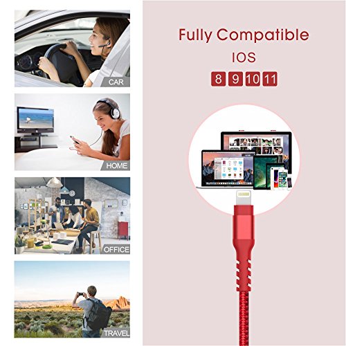 6 AHGEIIY+Certified+Charger+Braided+Charging