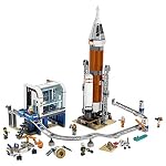 512IWheY6cL. SS150 LEGO-City-Space-Deep-Space-Rocket-and-Launch-Control-60228-Model-Rocket-Building-Kit-with-Toy-Monorail-Control-Tower-and-Astronaut-Minifigures-Fun-STEM-Toy-for-Creative-Play-837-Pieces
