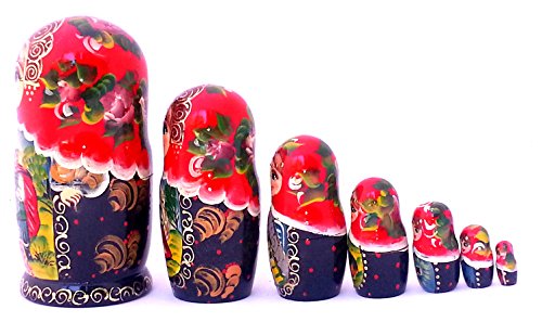 Cinderella Russian Nesting dolls Hand Carved Hand Painted 7 piece DOLL Set fairy tale