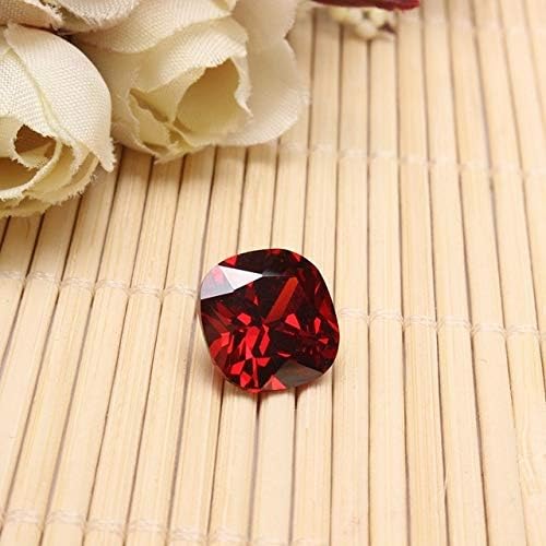 Dalas Unique 12,85 CT 12 mm Cuadrado Sangre Rojo rubí sin Calentar ...