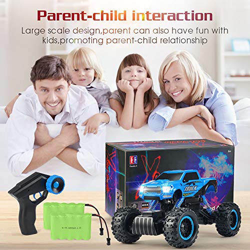 Double E RC Truck 2019 Updated 1/12 Scale Remote Control Car for All Adults & Kids Off Road RC Trucks Blue