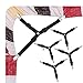 Triangle Model Bed Sheet Clip Holder Bed Sheet Grippers Cover Fasteners with Metal Clips (Set of 4)- Keep Your Sheet in Place! Two Tie Stays for Free !