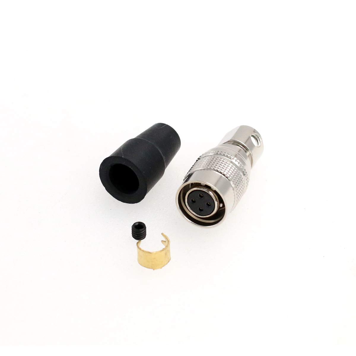 SZRMCC Hirose HR10A-7P-4S 4 Pin Female Connector Plug for SmallHD Monitor Industrial Camera (4 Pin, Female)