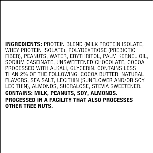 QUEST NUTRITION DIPPED CHOCOLATE PEANUT BUTTER PROTEIN BARS, 18G PROTEIN, 1G SUGAR, 3G NET CARBS, GLUTEN FREE, 4 COUNT