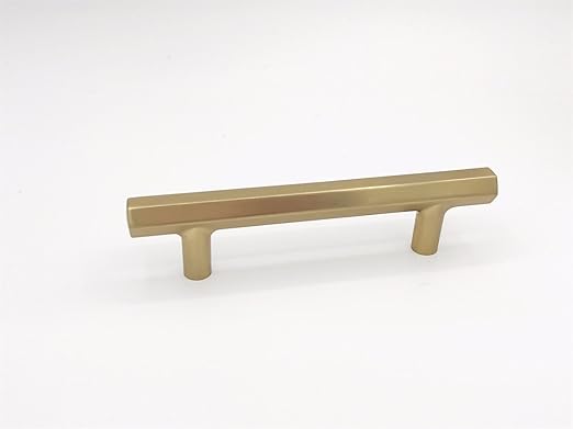 Geometric Brass Cabinet Handles Hexagon 4 Centers Amazon Com